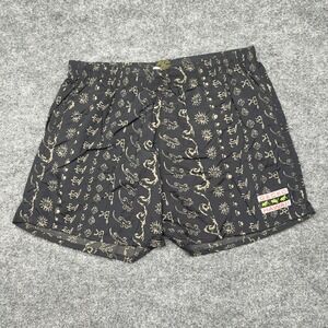 Geko Hawaii Black Patterned Swim Trunks